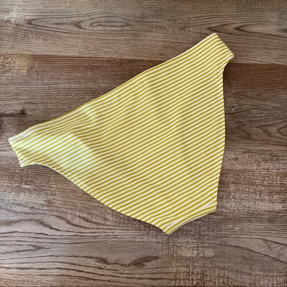 Aerie Mustard Stripe Swim Bikini